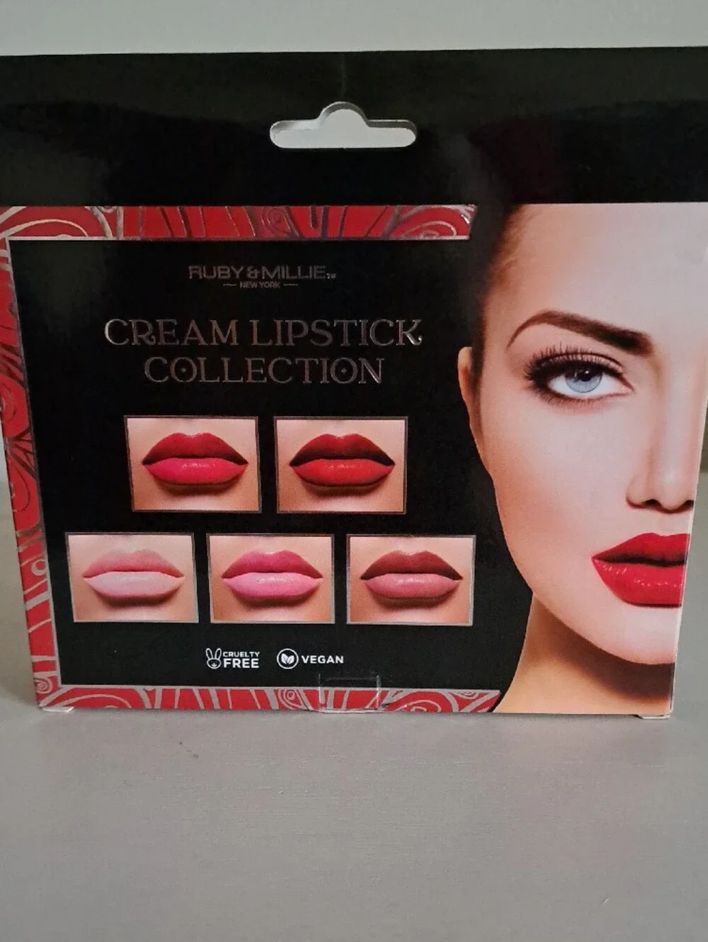 Ruby & Millie Cream Lipstick Collection - Pink/Red Shades (5pk)